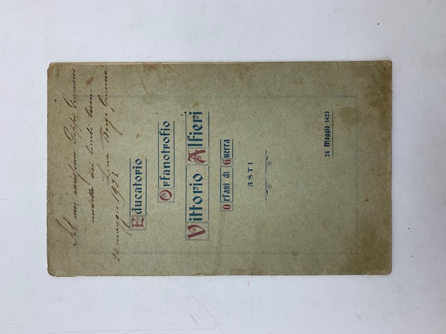 Educatorio Orfanotrofio Vittorio Alfieri Orfani di guerra, Asti
